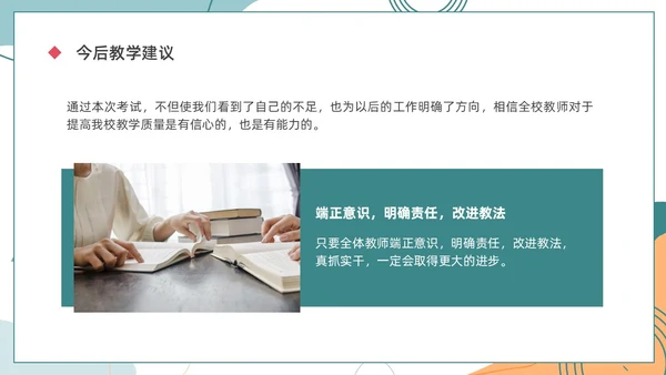 莫兰迪色简约风格绿色期末成绩总结主题班会通用PPT