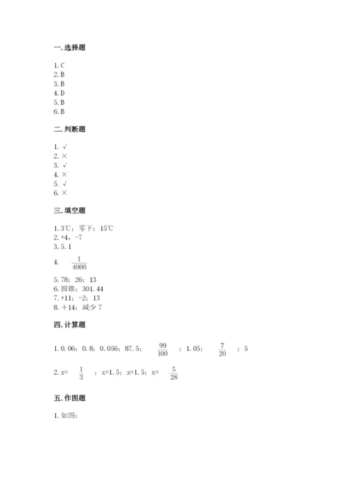 满洲里市六年级下册数学期末测试卷完整答案.docx