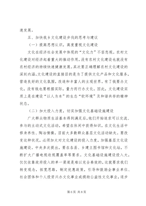 乡镇文化建设工作汇报材料.docx