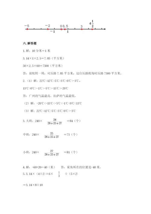 南京市江宁区六年级下册数学期末测试卷推荐.docx