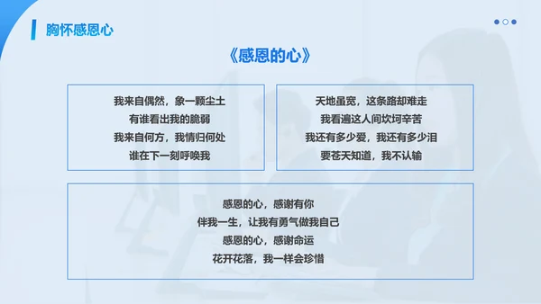 蓝色简约商务客服心态与沟通技巧培训PPT模板心态培训