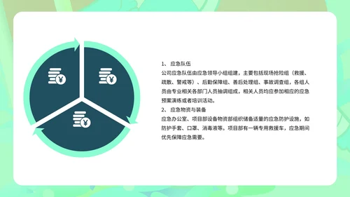 绿色树叶疫情防控PPT模板