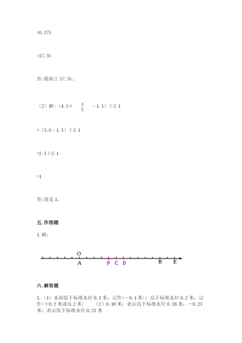 人教版六年级下册数学期末测试卷及答案（夺冠系列）.docx