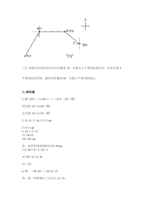 人教版六年级上册数学期末测试卷（必刷）word版.docx