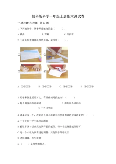 教科版科学一年级上册期末测试卷含完整答案【易错题】.docx