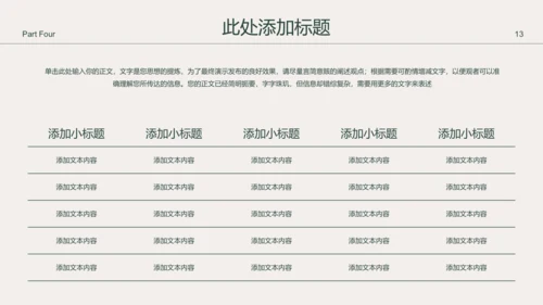 咖色小清新花卉通用PPT演示模板