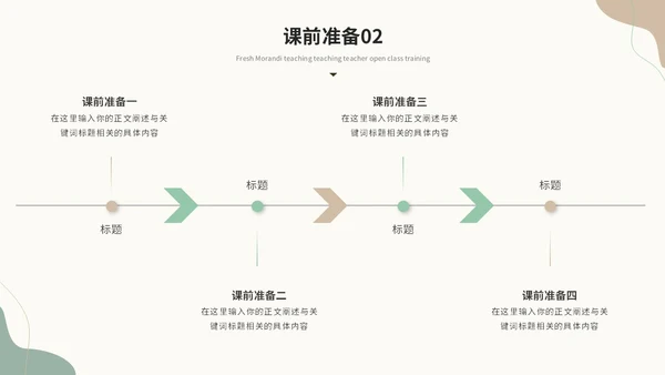 小清新绿植莫兰迪教学课件教师说课教育ppt模板说课稿