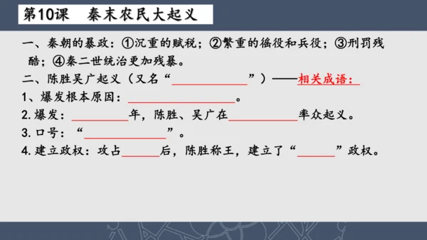 2024--2025学年七年级历史上册期中复习课件（1--11课   89张PPT）
