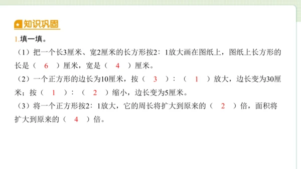 2024（大单元教学）人教版数学六年级下册4.8  图形的放大与缩小课件（共21张PPT)