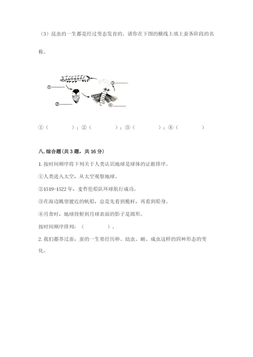 教科版小学科学三年级下册期末测试卷带答案.docx