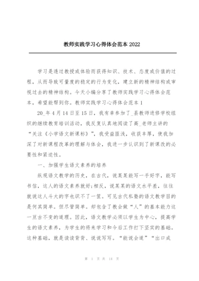 教师实践学习心得体会范本2022.docx