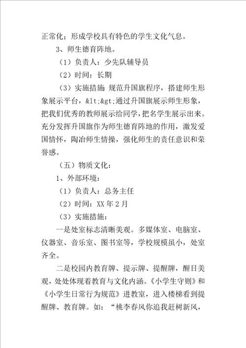 校园文化建设的实施方案1