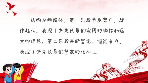 《中国少年先锋队队歌》课件(共22张PPT内嵌音频)小学音乐人音版二年级下册