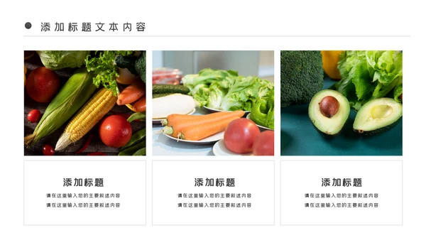 有机蔬菜种植农产品生产美食餐饮PPT模板