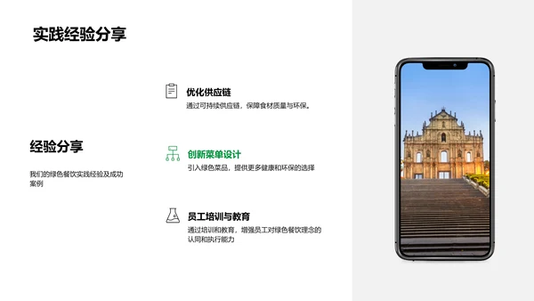 绿色餐饮实践报告PPT模板