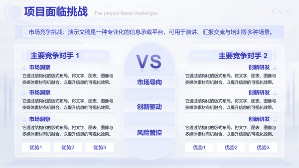 蓝白商务风述职工作汇报通用PPT模板