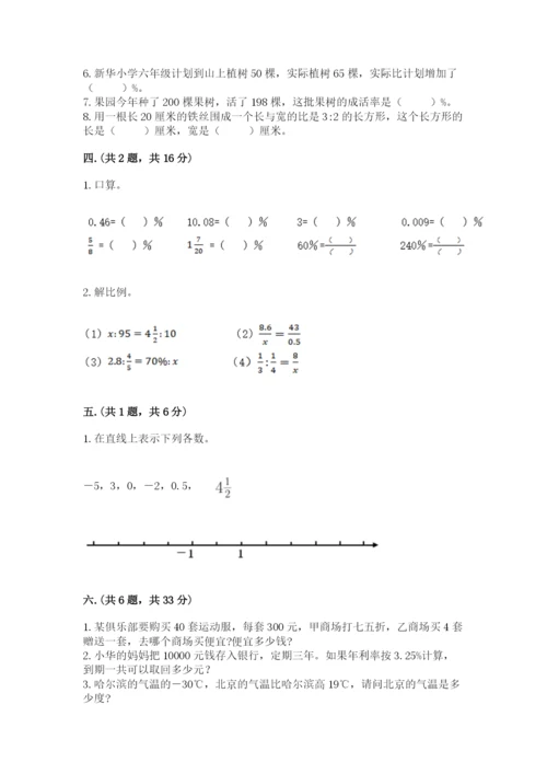 小升初数学综合模拟试卷（有一套）.docx