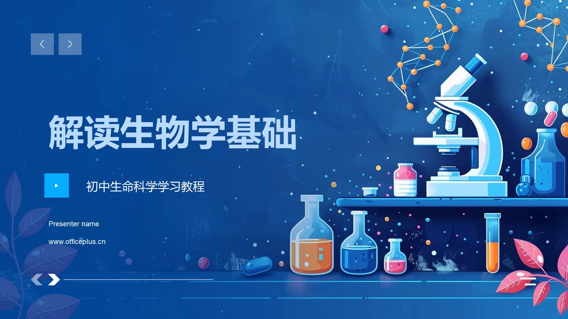 解读生物学基础PPT模板