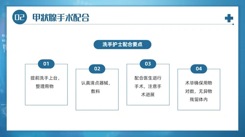 蓝色简约风医院医务工作者甲状腺手术配合及护理培训PPT课件