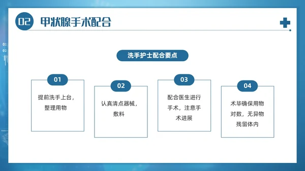 蓝色简约风医院医务工作者甲状腺手术配合及护理培训PPT课件
