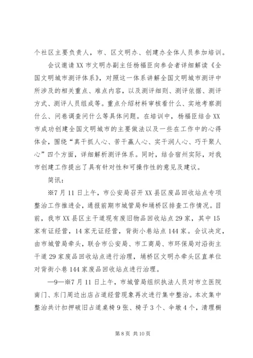 创建全国文明城工作综述 (2).docx