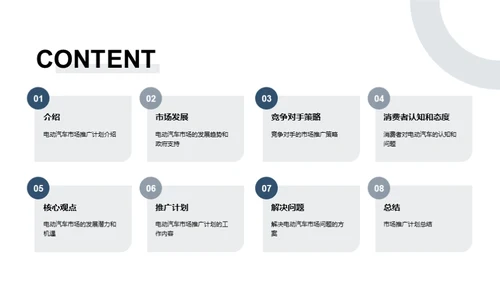 电动汽车市场推广计划