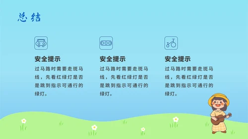儿童道路安全教育ppt模板