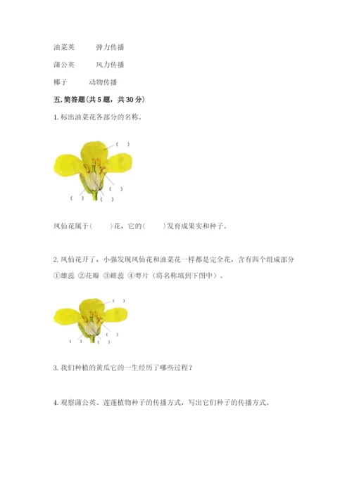 科学四年级下册第一单元植物的生长变化测试卷附完整答案（各地真题）.docx