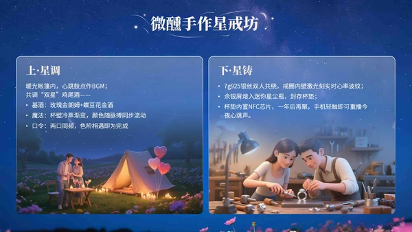 浅橙色3D立体风七夕浪漫约会策划PPT模版