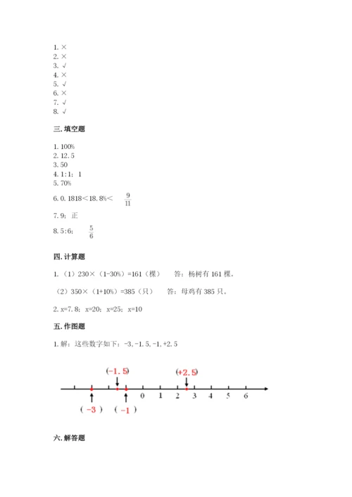 北京版六年级下册数学期末测试卷【巩固】.docx