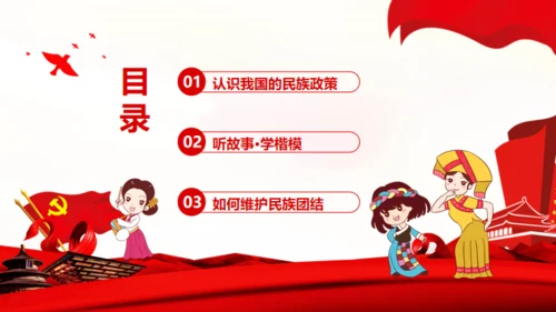 民族大团结通用PPT模板