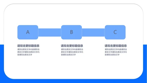 蓝色商务风总结汇报PPT模板