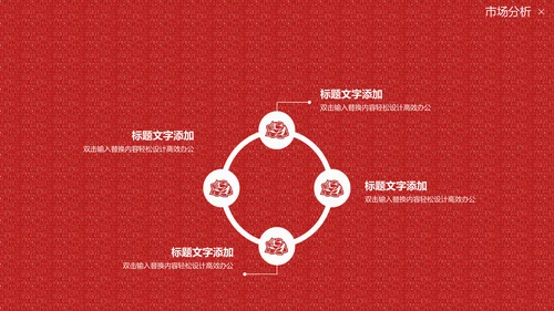 国风红色的情人节质感活动策划通用PPT模板