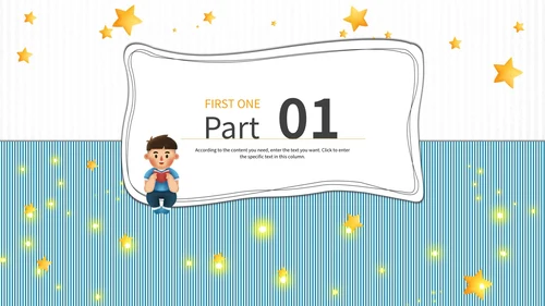 蓝色条纹教师课件ppt模板