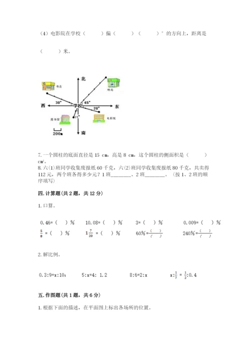 小学六年级下册数学期末卷【易错题】.docx