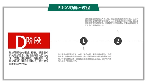 简约商务风pdca循环图管理案例PPT模板