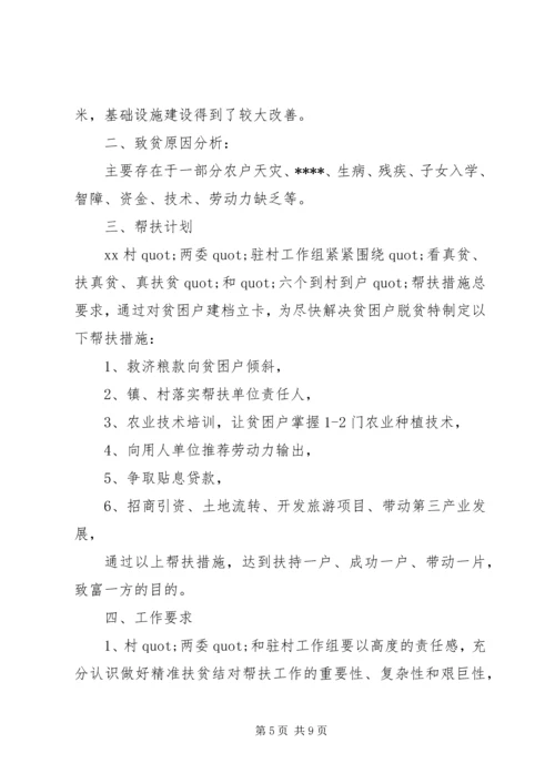 扶贫帮扶工作计划 (2).docx