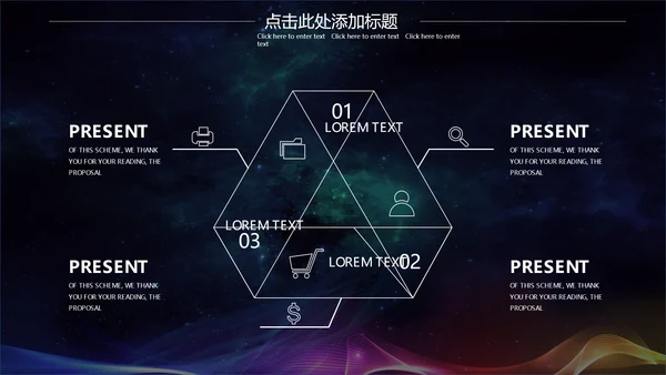 幻彩宇宙黑洞商业计划书通用PPT模板