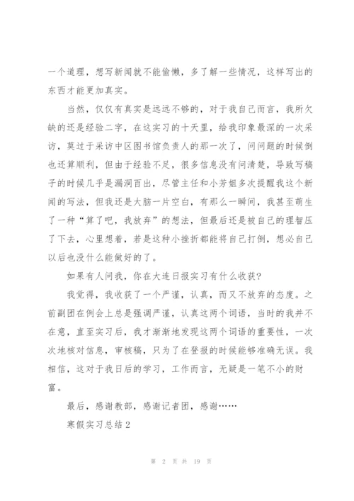 寒假实习总结10篇.docx