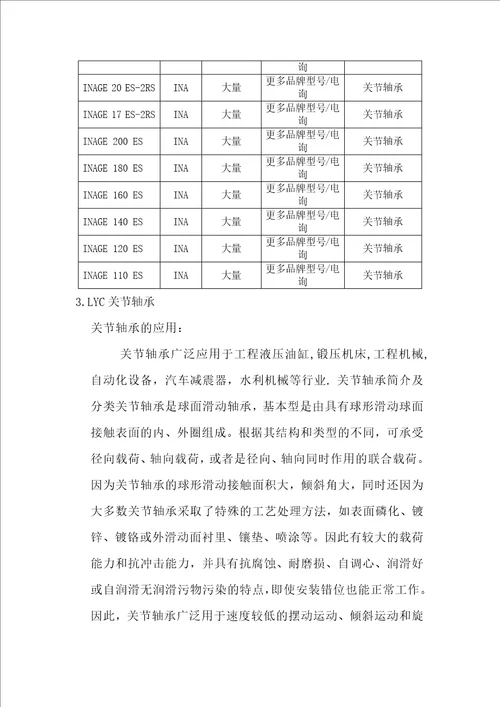 IMKEN关节轴承润滑的重要性INA关节轴承型号LYC关节轴承应用