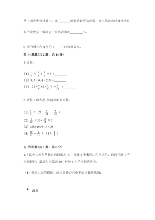 小学数学六年级上册期末卷（原创题）.docx