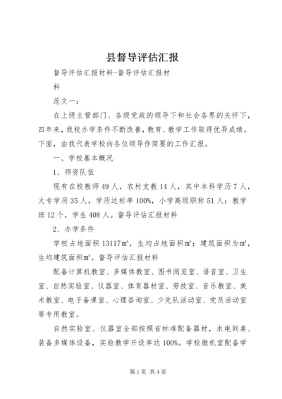 县督导评估汇报.docx