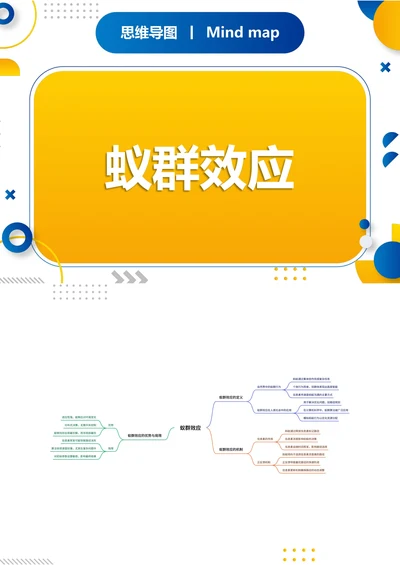 蚁群效应知识分享思维导图
