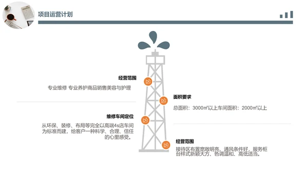 简约办公场景商业计划书PPT模板