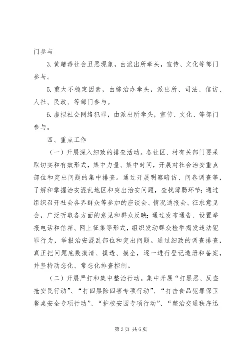 街道集中整治治安活动实施方案.docx