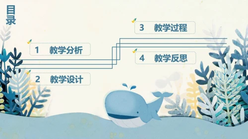 蓝色卡通生物课件通用PPT模板