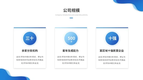 蓝色渐变商务企业介绍公司介绍产品介绍企业宣传ppt模板