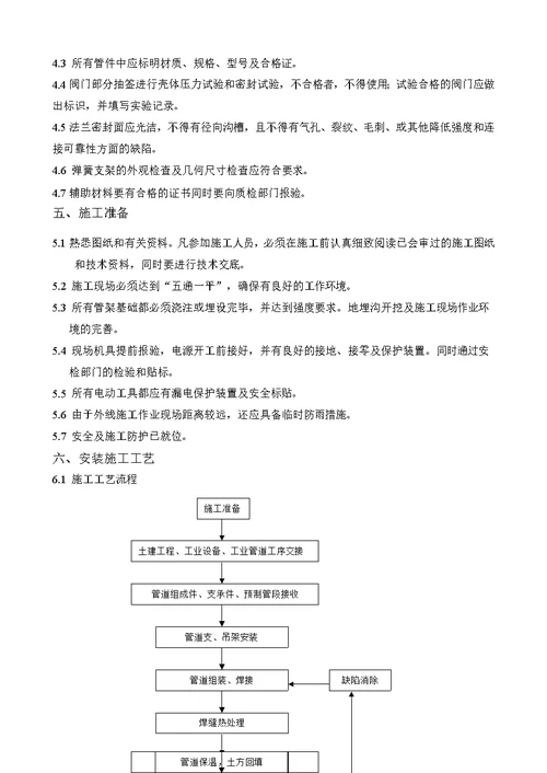 地埋蒸汽管道施工方案扬州扬子