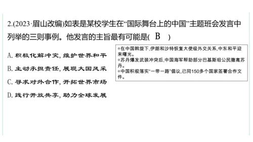 第二单元  世界舞台上的中国单元复习课件(共46张PPT)2023-2024学年度道德与法治九年级下