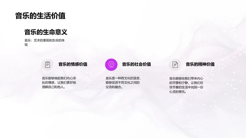 音乐情绪教学解析PPT模板